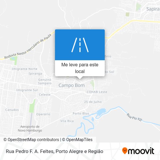 Rua Pedro F. A. Feltes mapa