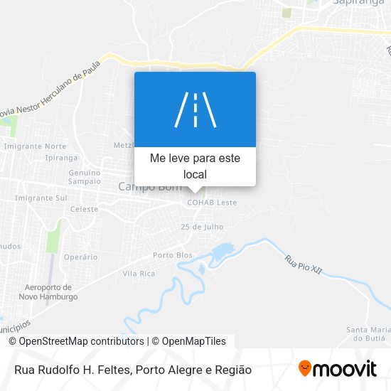 Rua Rudolfo H. Feltes mapa