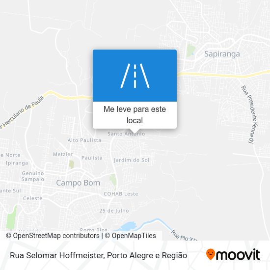 Rua Selomar Hoffmeister mapa