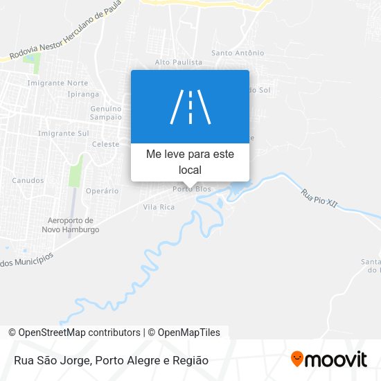 Rua São Jorge mapa