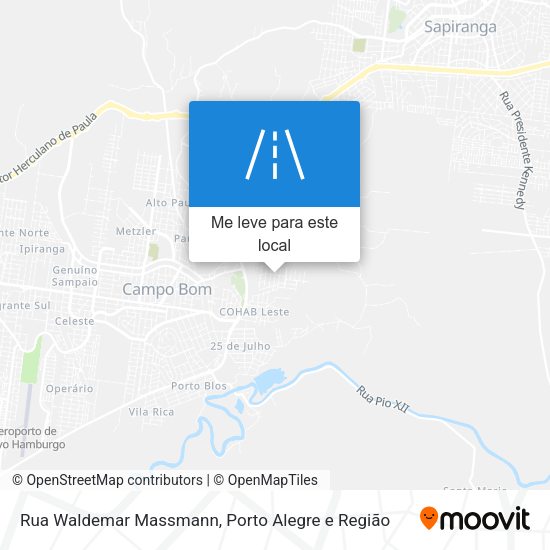 Rua Waldemar Massmann mapa