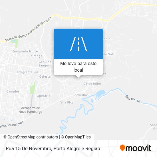 Rua 15 De Novembro mapa