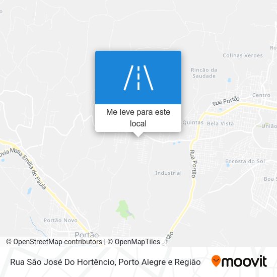 Rua São José Do Hortêncio mapa