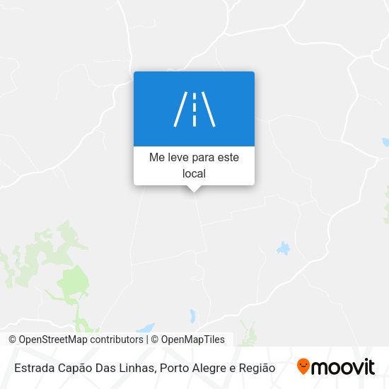Estrada Capão Das Linhas mapa