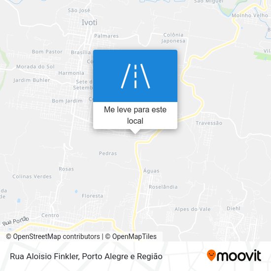 Rua Aloisio Finkler mapa