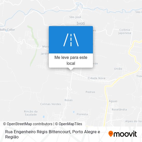 Rua Engenheiro Régis Bittencourt mapa