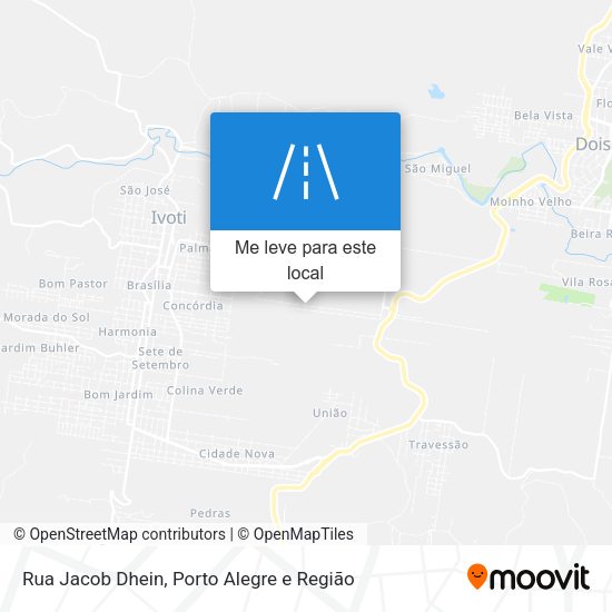 Rua Jacob Dhein mapa