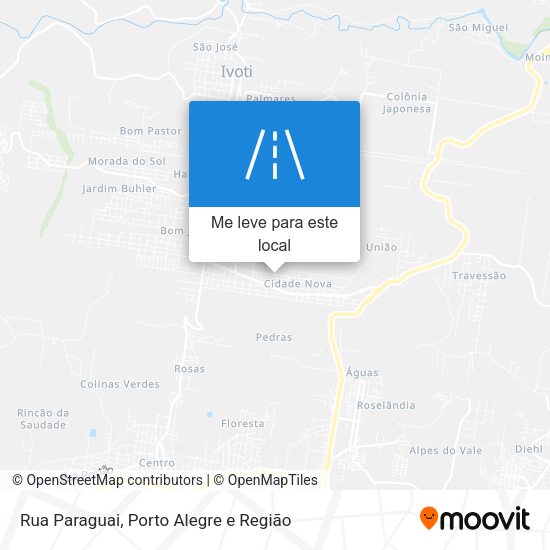 Rua Paraguai mapa