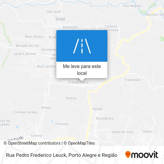 Rua Pedro Frederico Leuck mapa
