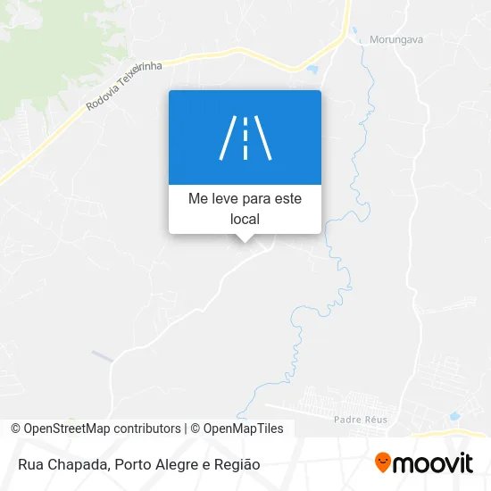 Rua Chapada mapa