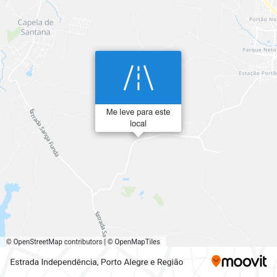 Estrada Independência mapa
