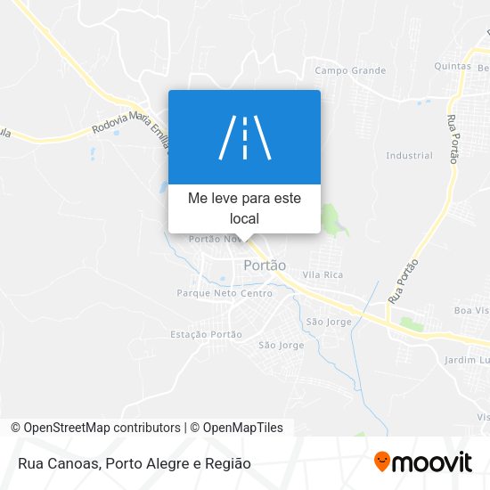 Rua Canoas mapa