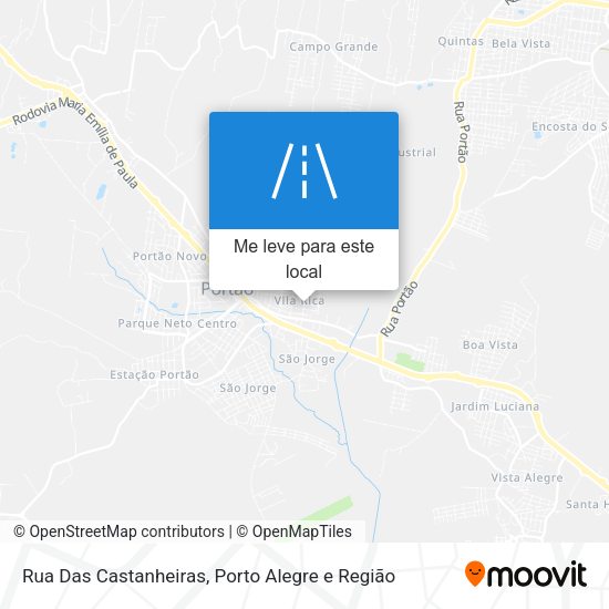 Rua Das Castanheiras mapa