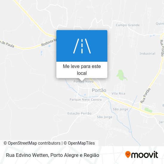 Rua Edvino Wetten mapa