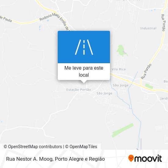 Rua Nestor A. Moog mapa