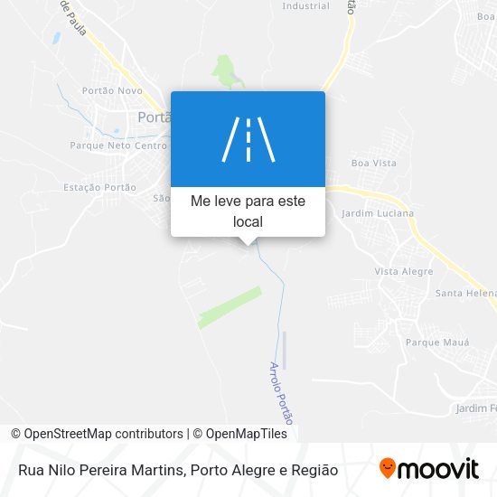 Rua Nilo Pereira Martins mapa