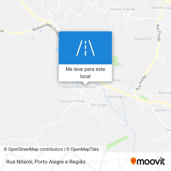 Rua Niterói mapa