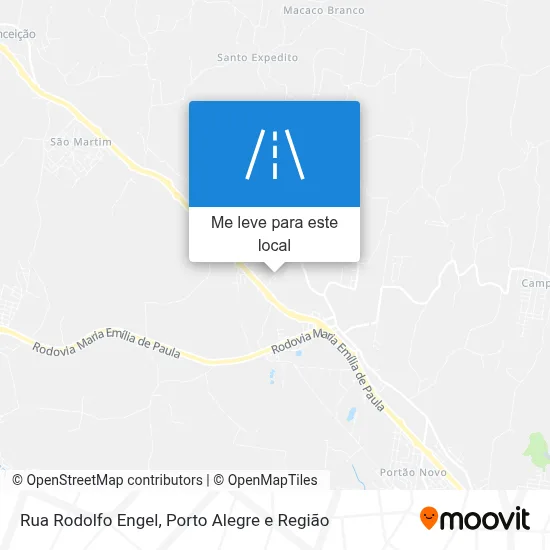 Rua Rodolfo Engel mapa