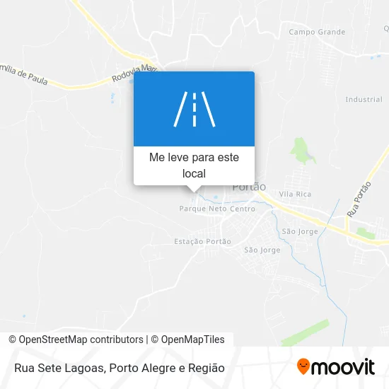 Rua Sete Lagoas mapa