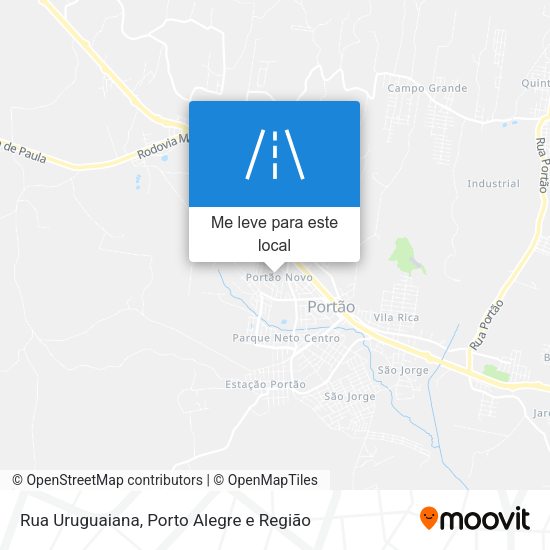 Rua Uruguaiana mapa