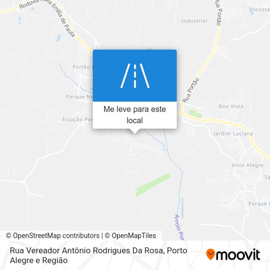 Rua Vereador Antônio Rodrigues Da Rosa mapa