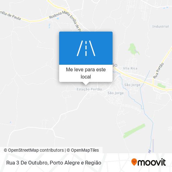 Rua 3 De Outubro mapa