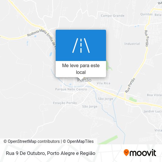Rua 9 De Outubro mapa