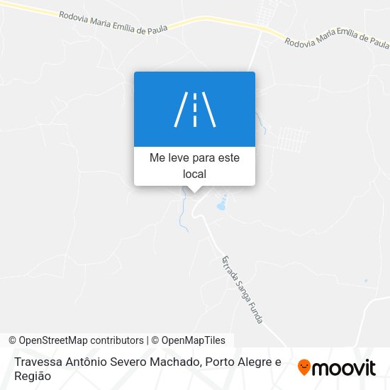 Travessa Antônio Severo Machado mapa