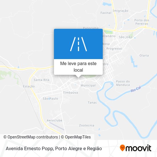 Avenida Ernesto Popp mapa