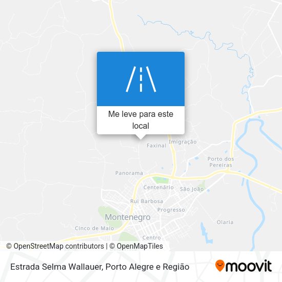 Estrada Selma Wallauer mapa