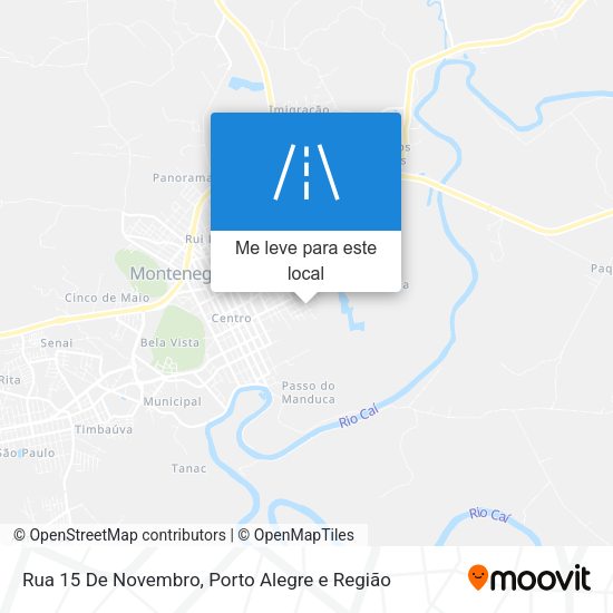 Rua 15 De Novembro mapa