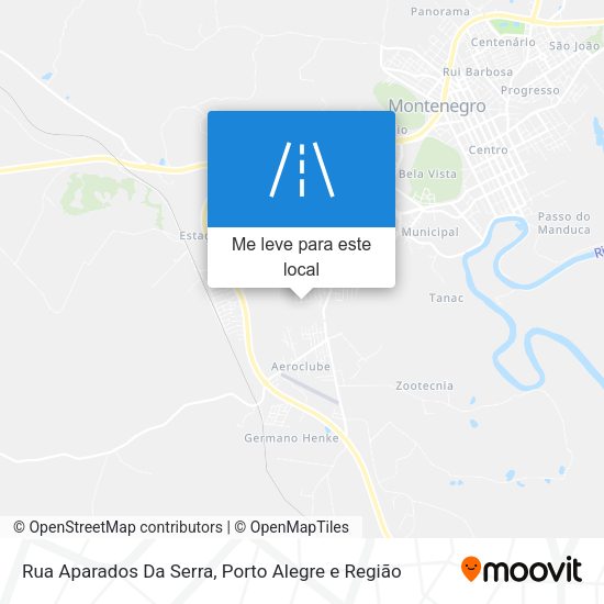 Rua Aparados Da Serra mapa