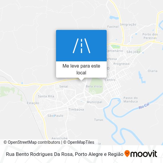 Rua Bento Rodrigues Da Rosa mapa