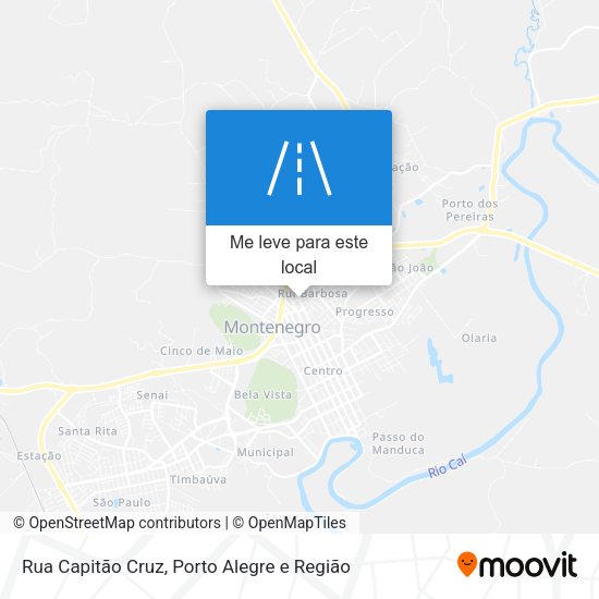 Rua Capitão Cruz mapa