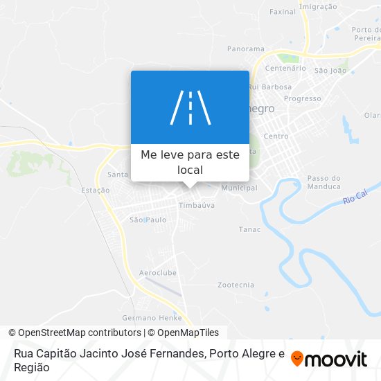 Rua Capitão Jacinto José Fernandes mapa