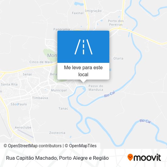 Rua Capitão Machado mapa