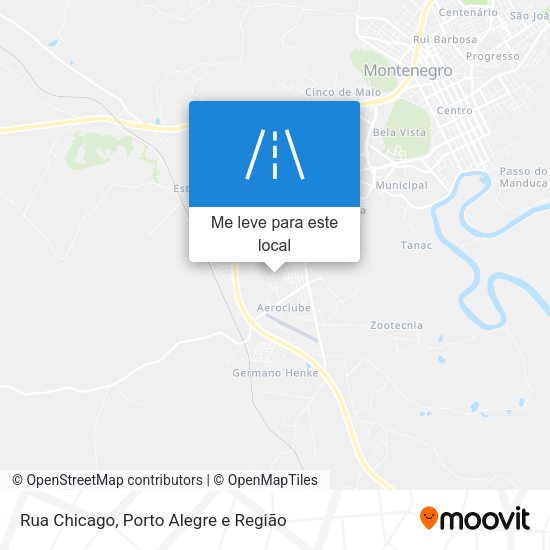 Rua Chicago mapa