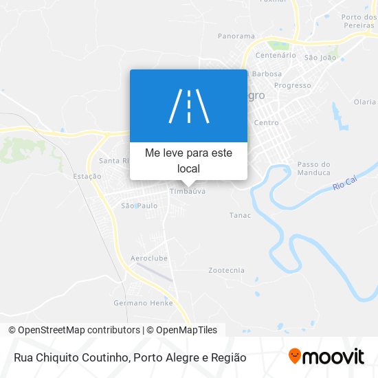 Rua Chiquito Coutinho mapa