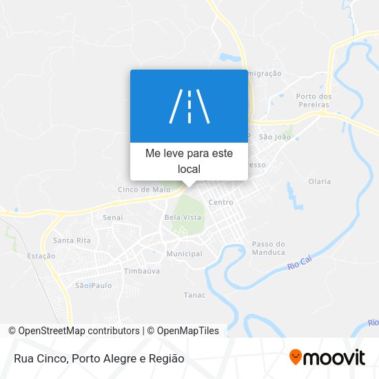 Rua Cinco mapa