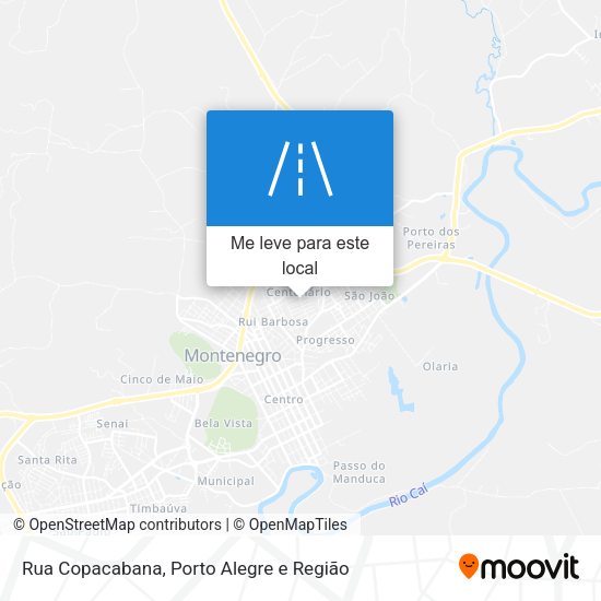Rua Copacabana mapa