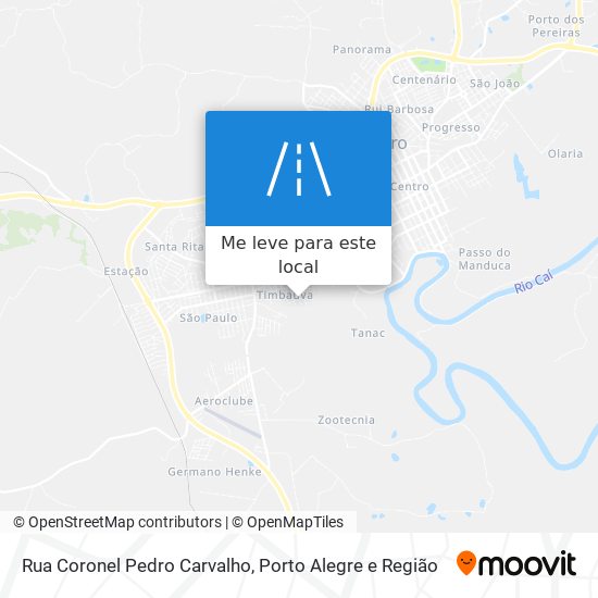 Rua Coronel Pedro Carvalho mapa