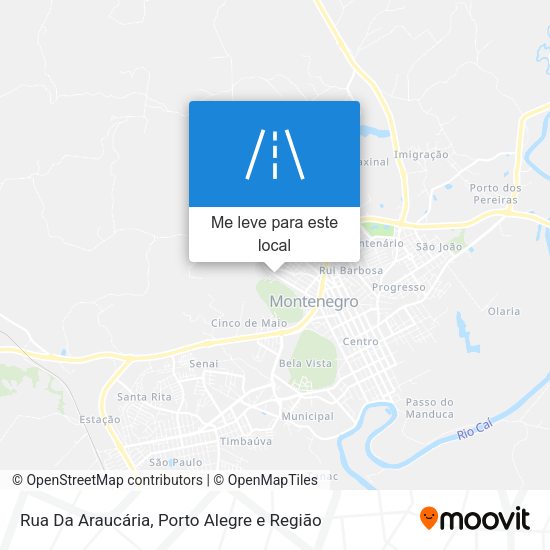 Rua Da Araucária mapa