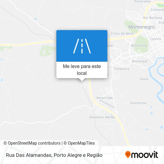Rua Das Alamandas mapa