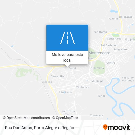 Rua Das Antas mapa