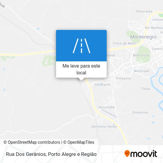 Rua Dos Gerânios mapa