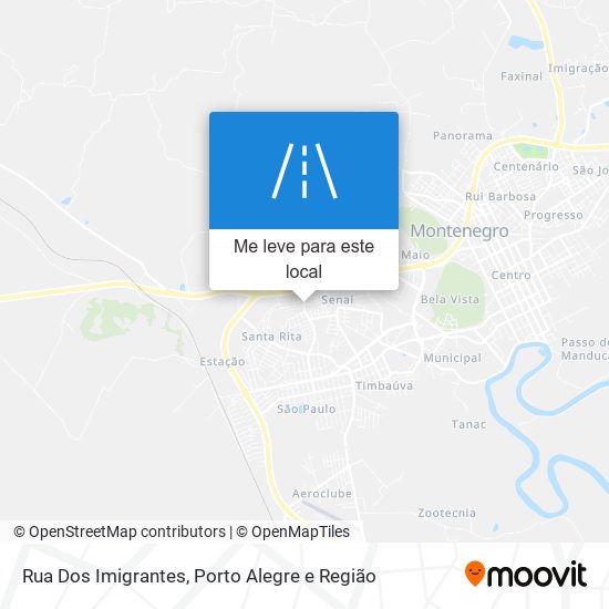 Rua Dos Imigrantes mapa