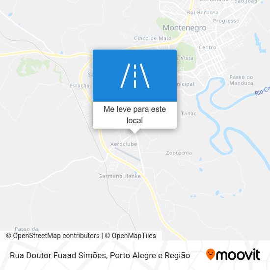 Rua Doutor Fuaad Simões mapa
