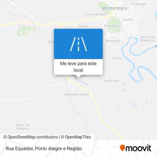 Rua Equador mapa