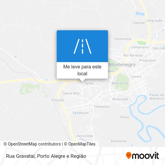 Rua Gravataí mapa