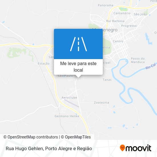 Rua Hugo Gehlen mapa